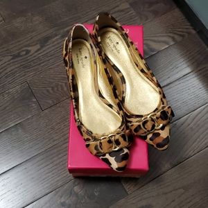 ♠️ Kate Spade Leopard Hair Calf Print Flats